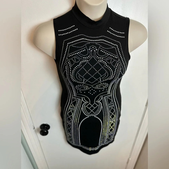 Say What? Embellished Black Body Con Dress  Size Small #1407 - Picture 10 of 12